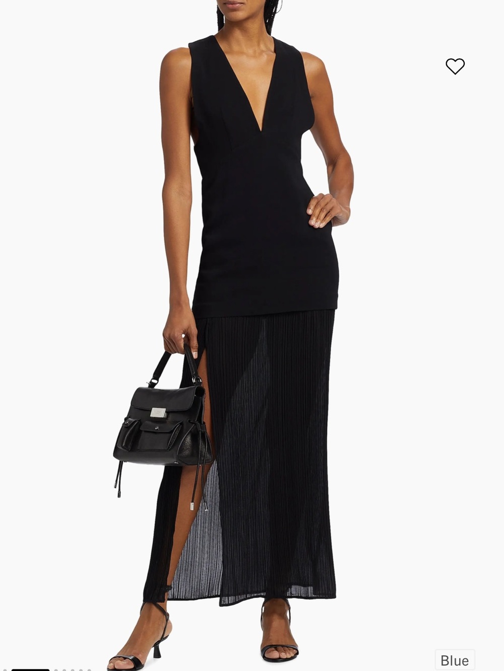 NWT IRO PARIS Chloe Woven V-Neck Sleeveless Maxi Dress